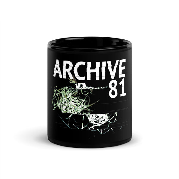 Black Glossy Mug - Archive 81 Logo