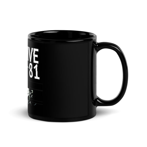 Black Glossy Mug - Archive 81 Logo