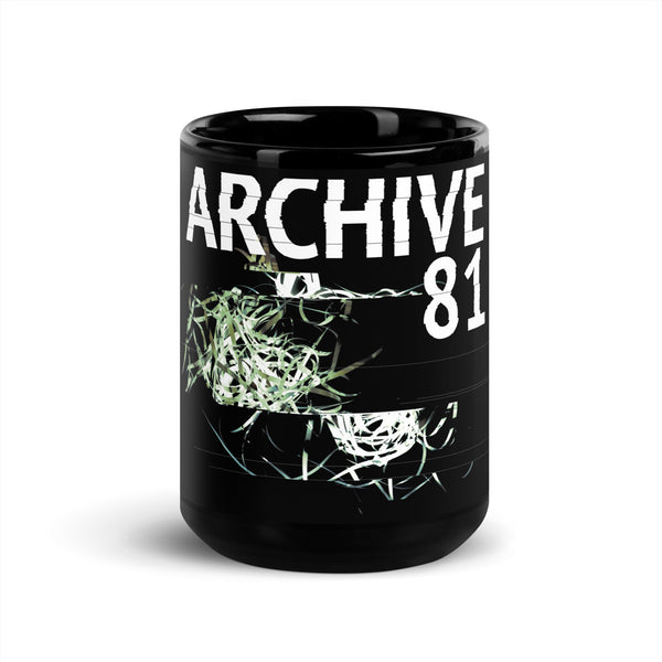 Black Glossy Mug - Archive 81 Logo