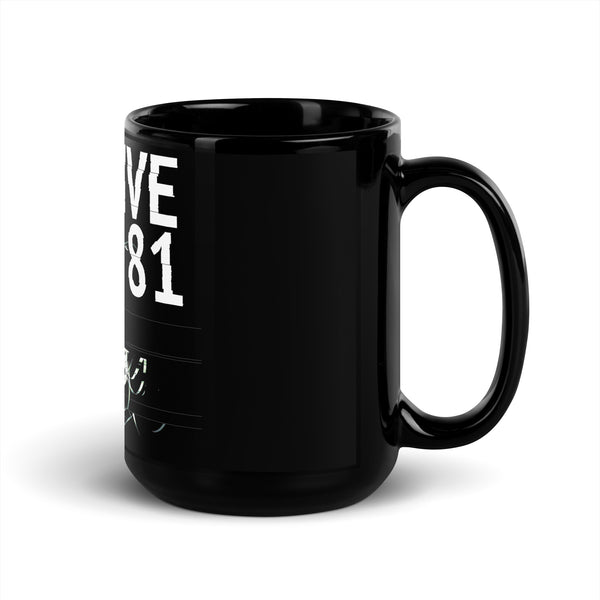 Black Glossy Mug - Archive 81 Logo